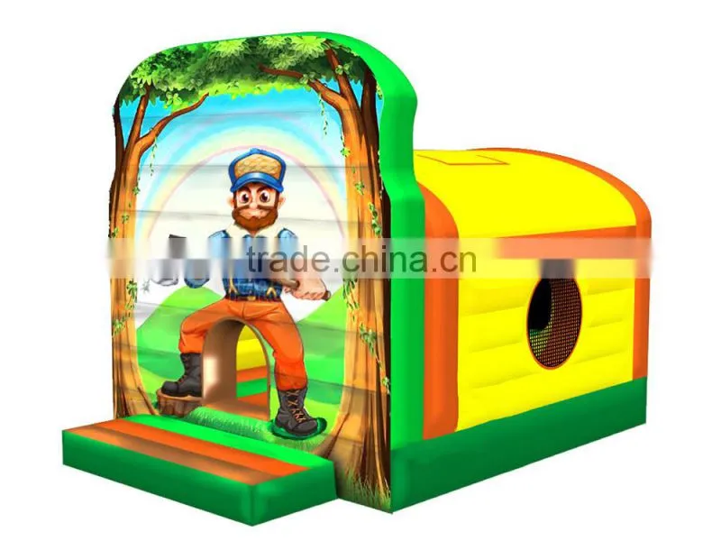 Funny Commercial inflatable Jungle bounce house, air bouncer inflatable trampoline