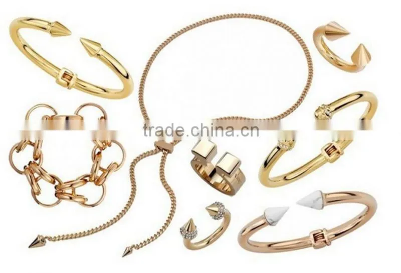 fashion stainless steel VITA little giant bangle gold jewelry bracelet