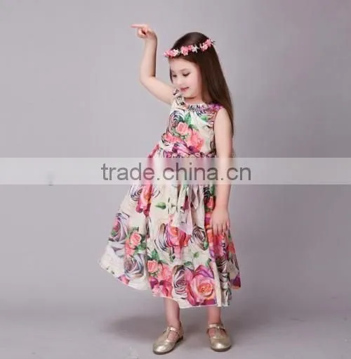 2016 boutique shop kids party dresses wholesale beautiful Princess fashion kids girls dresses
