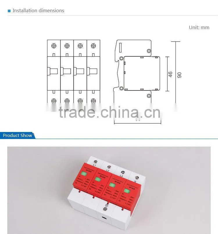 CE Approved Surge Protector Types of Lightning Arrester