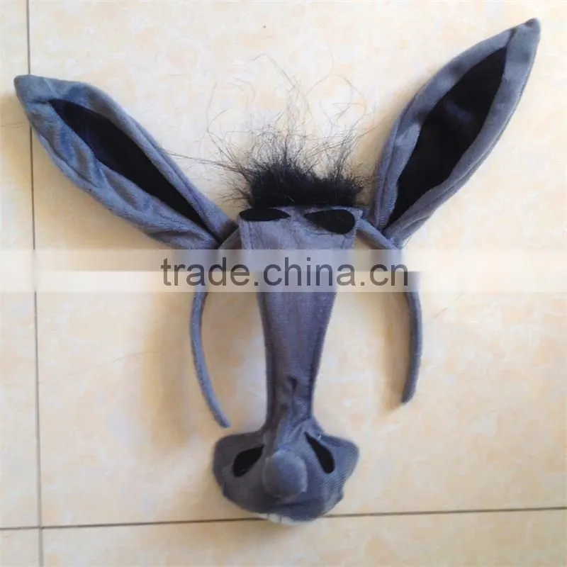Halloween costume animal ear headband set with bow tie and animal tail