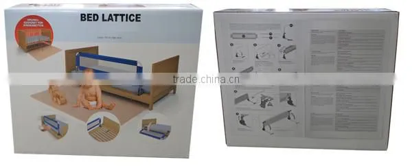 colorful infant sure and secure folding bedrail suitable for baby bed