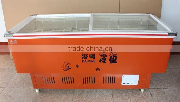 PD-180R supermarket double glass door produce coolers 428L