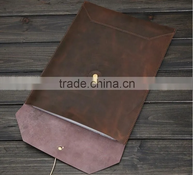 2016 High quality real leather business file case and leather bags for tablets