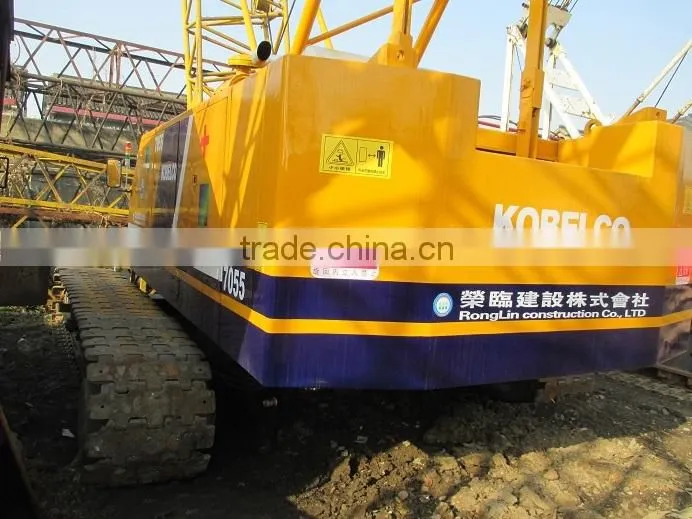 Kobelco crawler crane 55 ton for sale, kobelco crane 7055