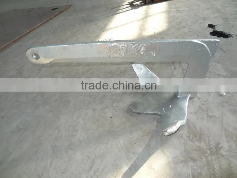 Hot Dip Galvanized Bruce Ship Anchor Nantong Manufacture