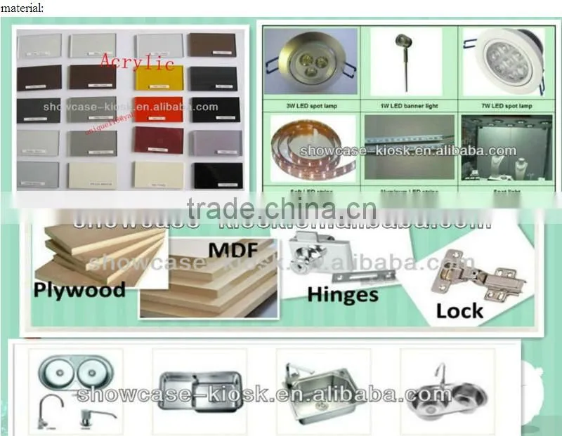 2016 new supply tissot watch kiosk / watch display kiosk in shopping mall
