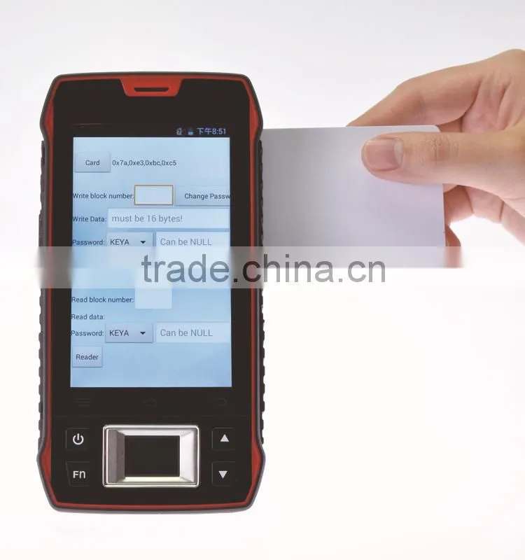 Manufacturer smart PDA CFON640 handheld portable android bluetooth nfc card reader