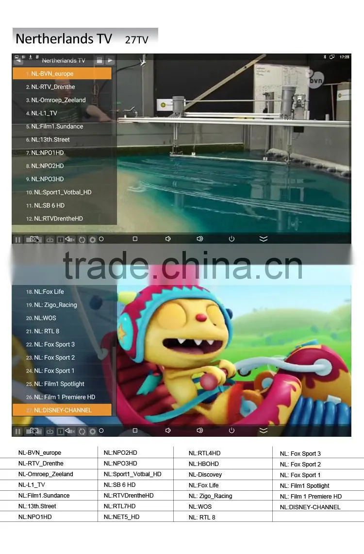 Adult tv channels android 4 4k2k output android iptv set top box