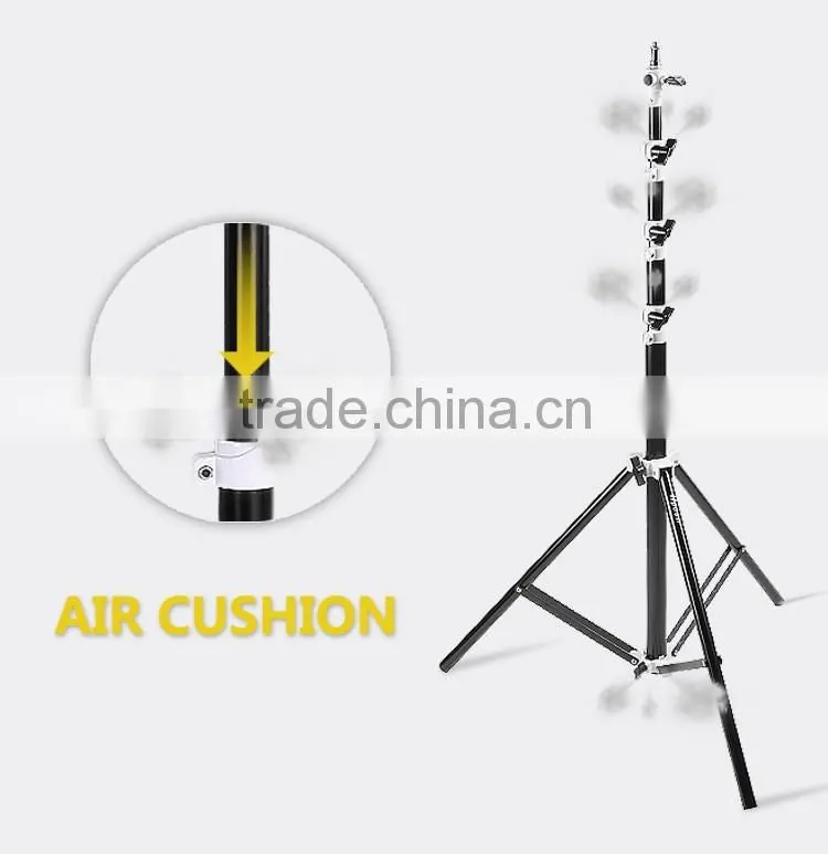 Factory supply multi-function 2.8m flexible air cushion light stand with enlarging diameter