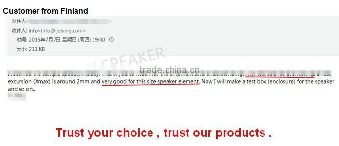 Rectangular shape 30x70mm 4ohm 5w slim tv speakers