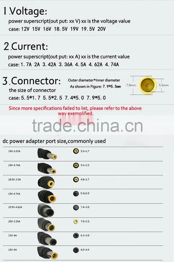Heto power adapter input 100~240v ac 50/60hz
