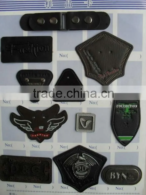 Fashion leather printed patch