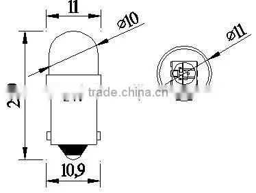 BA9S T10-1HP3 LED Lamp