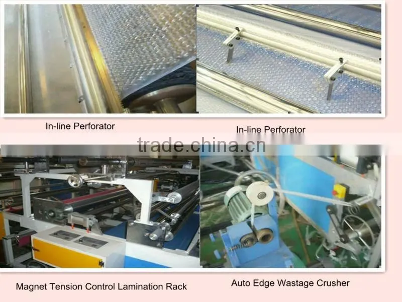 5 layers air bubble aluminum foil laminated machine