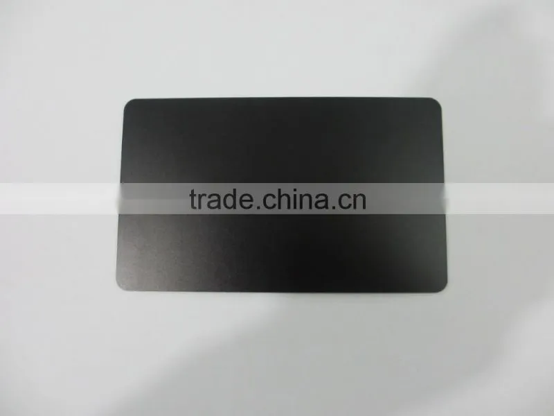 China welcomed high quality metal anodized aluminum metal black card