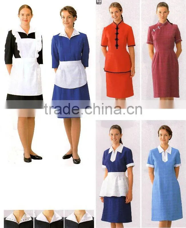 HOT selled restaurant/hotel receptionest staff uniform (OEM)