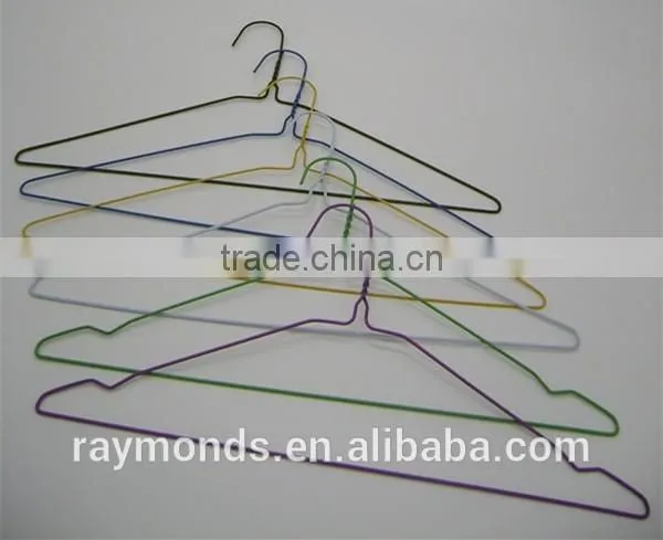 Dry Cleaning Wire Hangers With Plastic Powder Coated