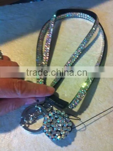 Colored Rhinestone Lanyards