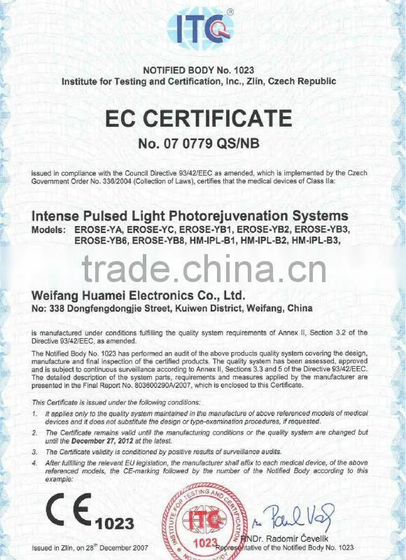 E-light (ipl+rf) beauty machine (TGA approval)
