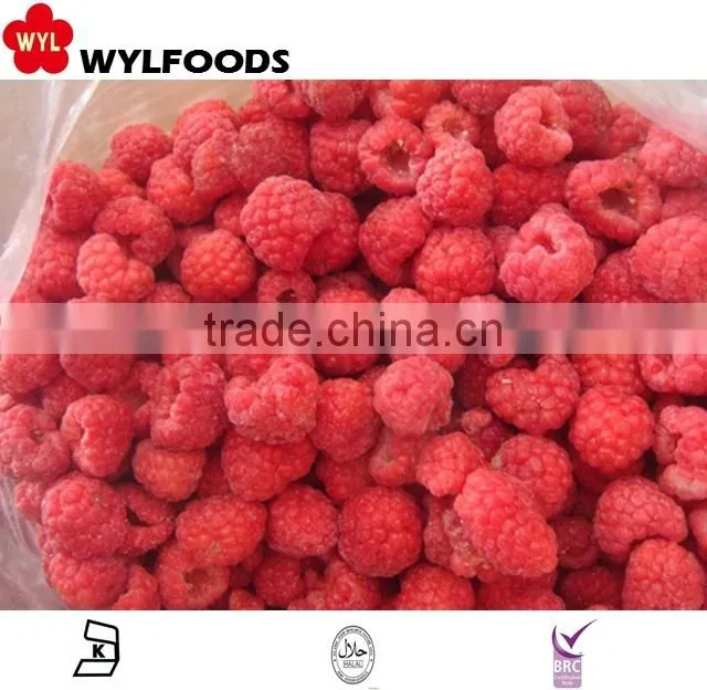 IQF frozen raspberry grade A whole