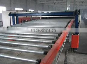 PLC controlling gypsum board production equipment
