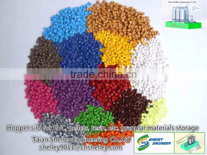 300ton pellets silo for PVC storage