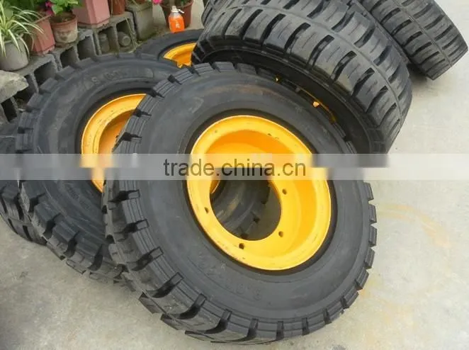 chinese high quality resilient polyurethane bobcat linde 12.00-24 forklift truck solid tyres