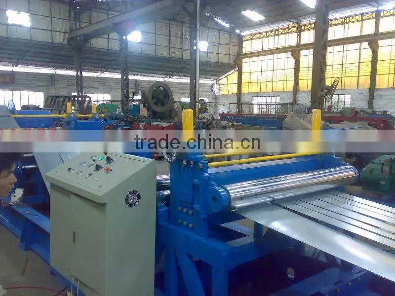 High precision steel slitting line