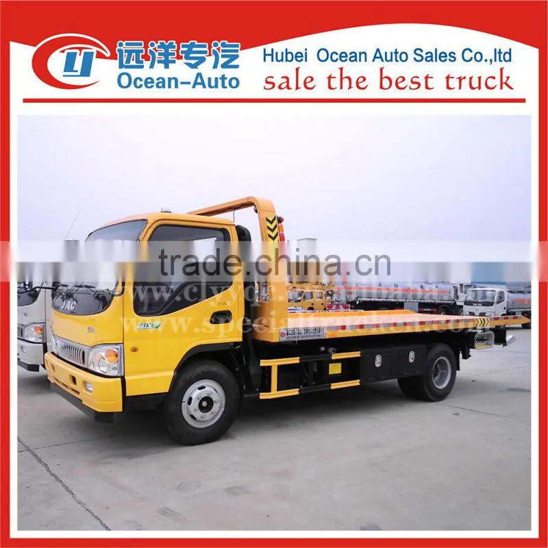 JAC 3TON lift weight euro 4 new cheap road wrecker tow trucks sale