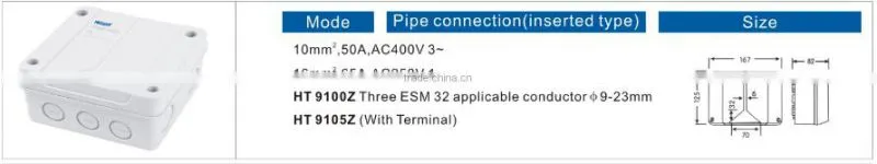HEIGHT Outdoor IP65 Waterproof Electric ABS Plastic Terminal Junction box Made in China