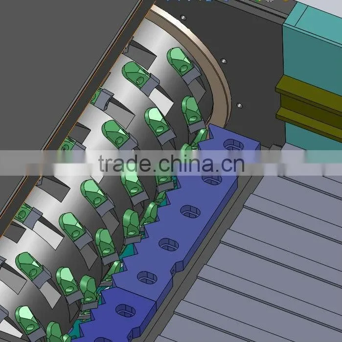 New type single shaft shredder/plastic shredder