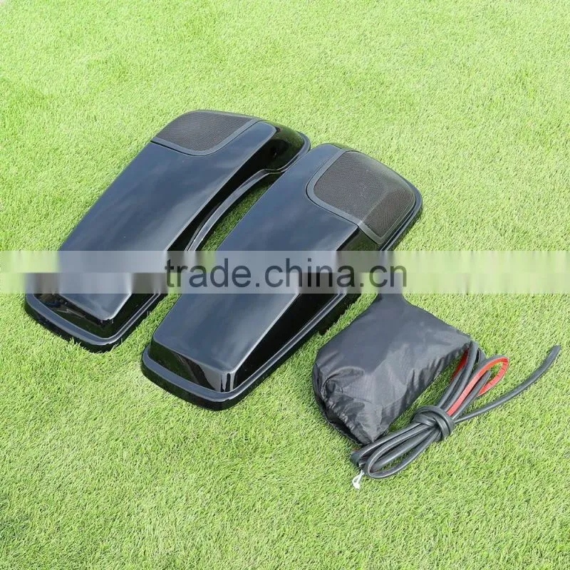 Saddlebag Lid Speaker Cutouts w/ Grill For Harley Davidson Touring FLT 2014-2017