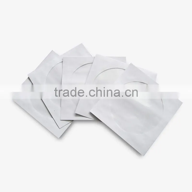 High Quality CD DVD White Paper Sleeve with Clear Window and Flap Envelopes