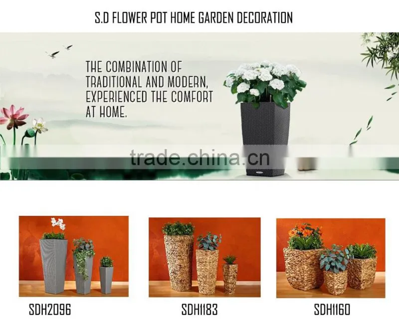 S&D New Design Garden Decoration Wire Hanging Basket flower pot With Coco Liner
