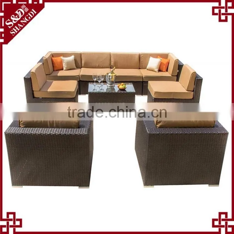 Alibaba outdoor furniture wholesale poolside luxury rattan design sofas