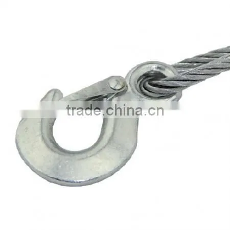 H70307 Steel Tow Cable w/ Hooks Wire Towing Rope Car Truck