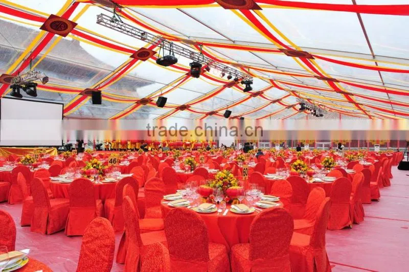 transparent PVC best quality wedding tent with deconcentration