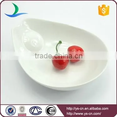 Custom kitchen white ceramic dry fruit bowl wholesale