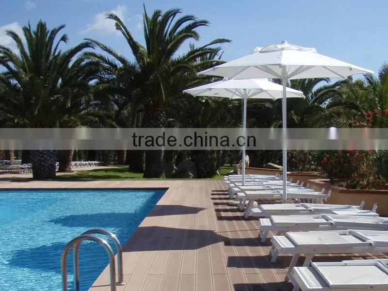 Factory price solid wood plastic composite anti-slip wpc walkway decking