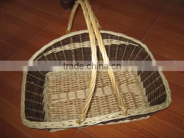 2014 new convenient wicker easter basket with handmade hotsale