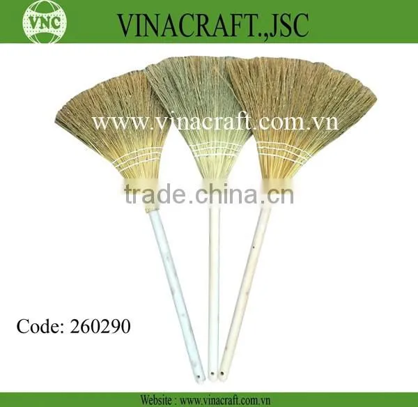 Wholesale broom straw broom with colorful handle