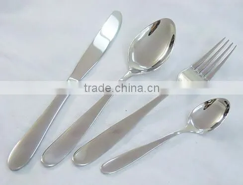Stainless steel knife/fork/spoon set cutlery set