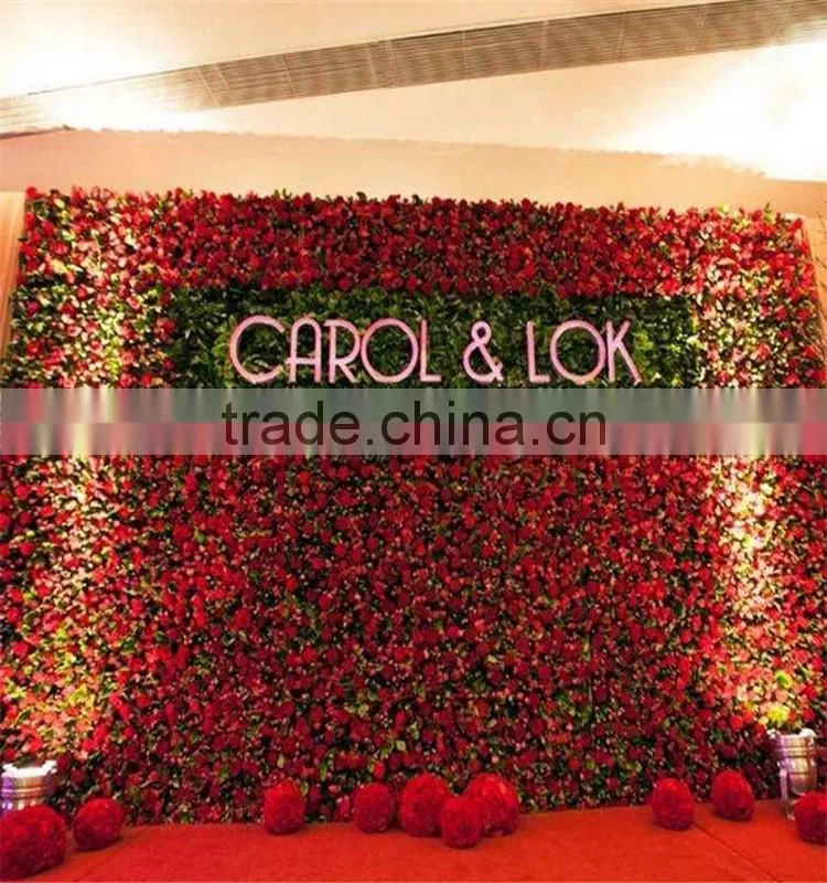 SJ2017300205 Hot sale artificial colorful flower wall hanging silk flower for weeding decoration