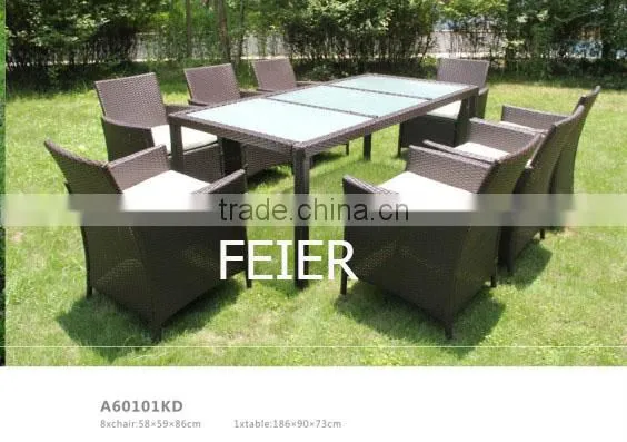 Wholesale fashion high back rattan chairs cheap sectional KD
