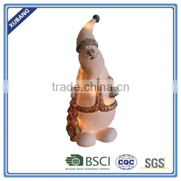 chinese low price high quality new design artificial hand craft Christmas Snowman lamp outdoor
