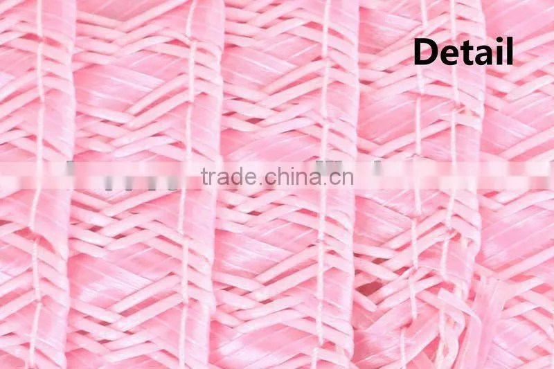 eco pink color round shape pp placemat/heat-resistant round tablemats/mats round