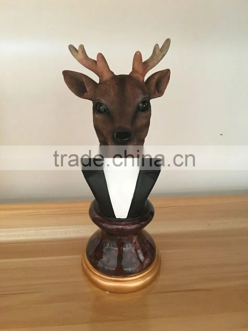 NEW design resin candlestick animal shape decorative wax Candle