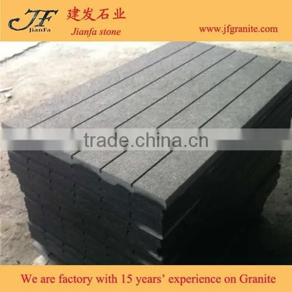 Flamed G684 Black Basalt Granite Kerbstone & Curbstone