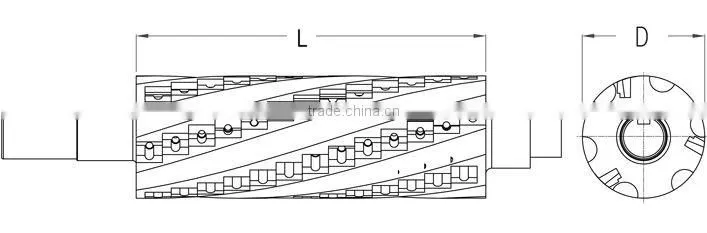 Heavy Cutting Spiral Cutter Head/Spiral Cutterhead